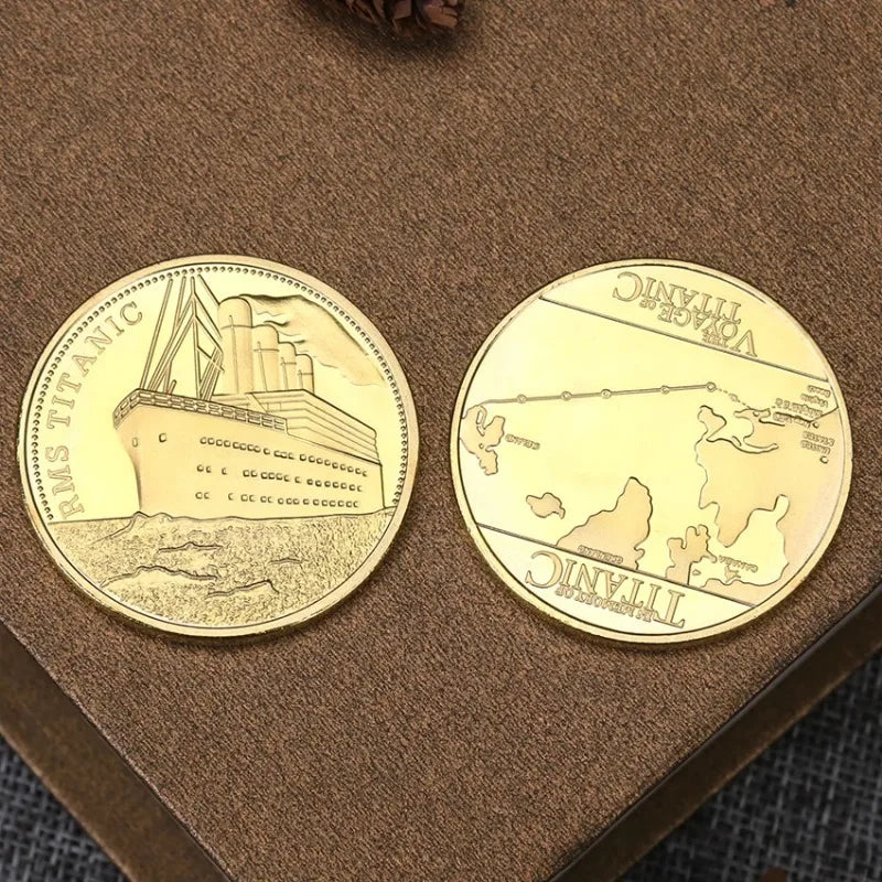 1912 Titanic Anniversary Memory of Victims Commemorative Tragedy of The Titanic Gift Coin Home Decoration Collect Coins
