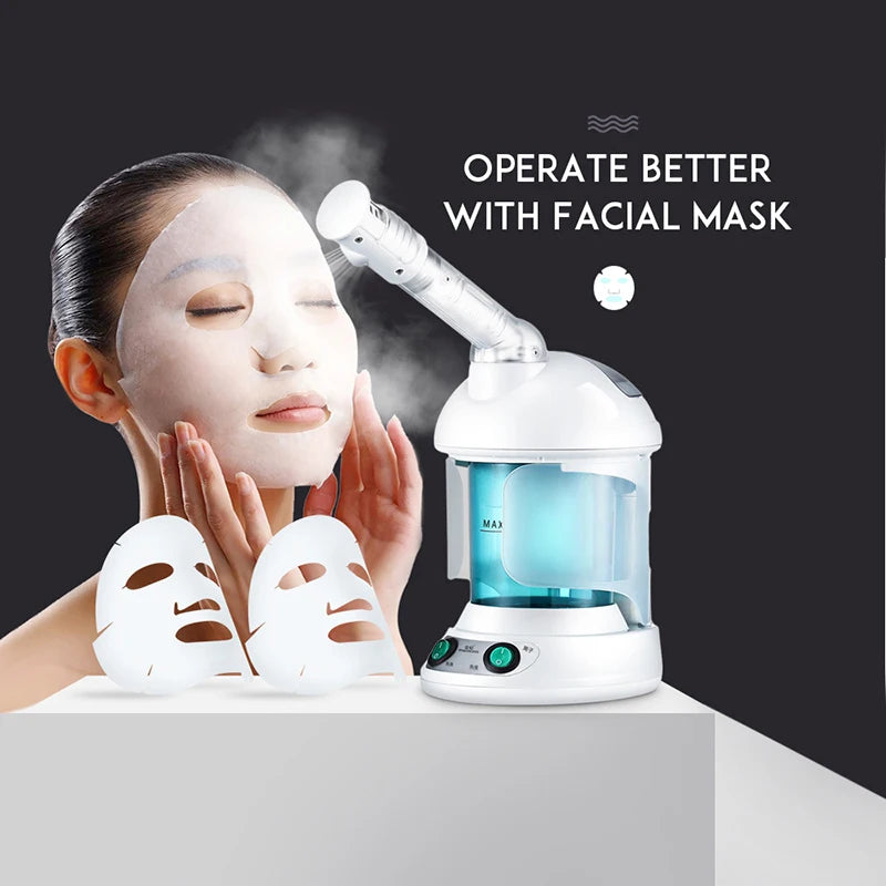 Custom Hot Sale Face Mist Spray Portable Facial Steamer For Face Professional Ionic Facial Steamer