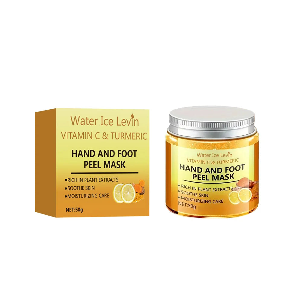 NEW Arrivals Vitamin C and Turmeric Hand Wax Mask for Hands and Feet, Smoothing Skin, Gently Cleansing Hand Mask, illuminating Hand Skin Care Supplies