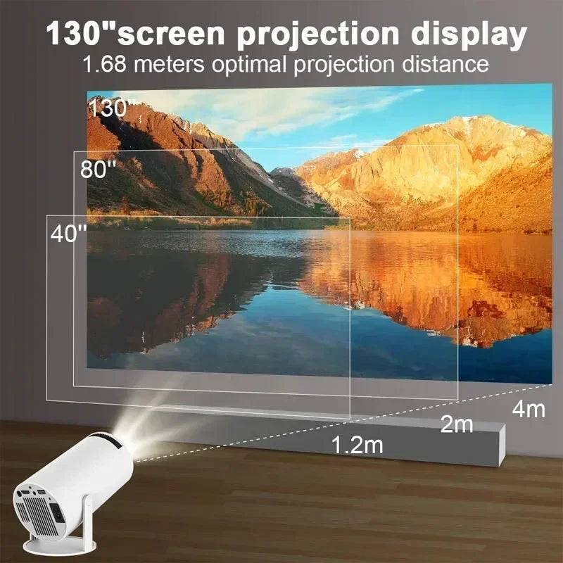 NEW!!!! 4K Android 11 Dual Wifi6 200 ANSI All Winner H713 BT5.0 1080P 1280*720P Home Cinema Outdoor Portable Projector