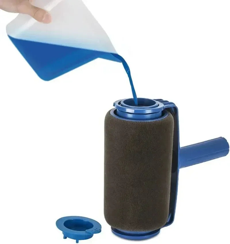 NEW 1PCS Self-Priming Large Fine Hairs Drum Brush Paint Roller, Wall Painting Brush, Latex Paint Wall Brush Wall Paint Roller Tools Home Painting Accessories