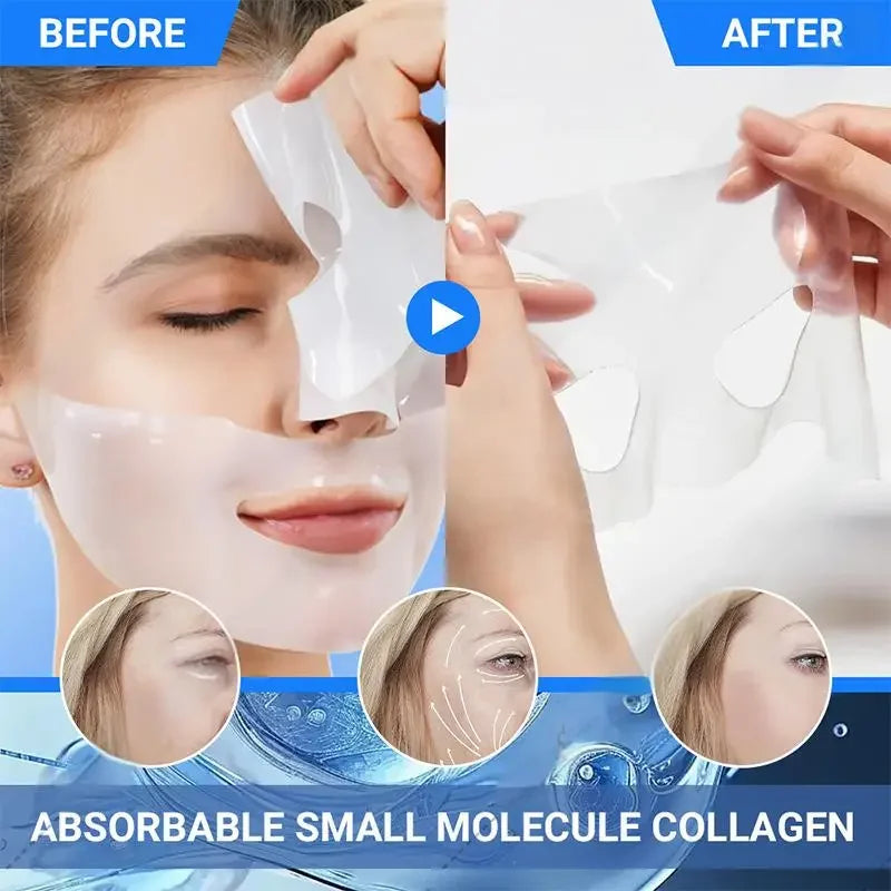 NEW Buy 5 Get 5 Free Korean Bio Collagen Face Mask Anti Wrinkle Fade Face Fine Line Lift Firm Skin Anti-Aging Brighten Skin Care Korean Cosmetics