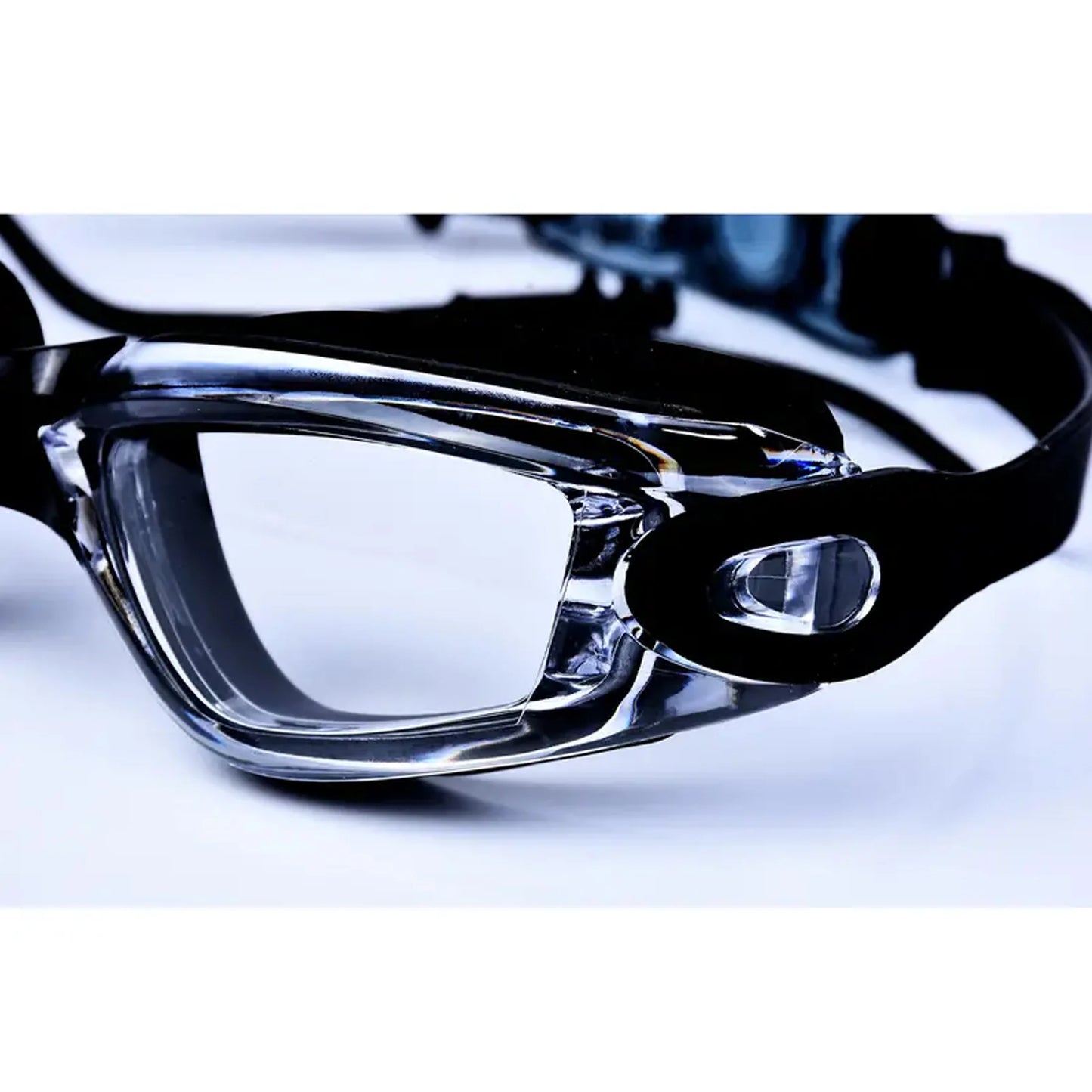 NEW 4 Colors Adult Swimming Goggles High Definition Swimming Water Pool Beach Goggles Non-Eye-Proof Silicone Earplugs Large Frame Anti-Fog Professional Waterproof Nose Ear Protection Set