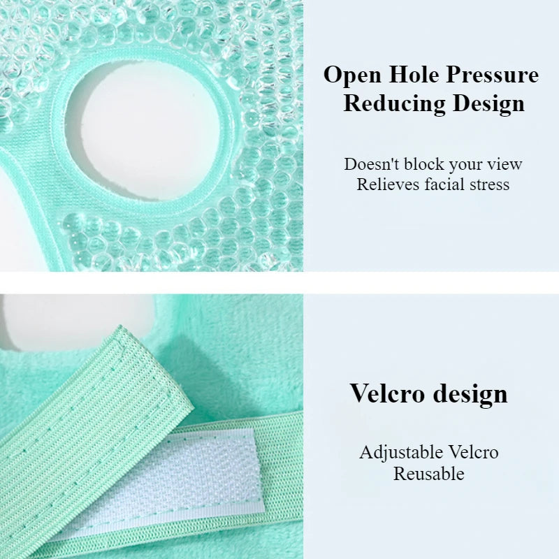 NEW Arrivals 1pc Ice Masks Eye Masks Hot/Ice Reduce Edema Post-Op Puffiness Recovery Cooling Ultra Soft Full Face Fabrics Women Home Beauty Salon SPA Accessories Skin Care Supplies