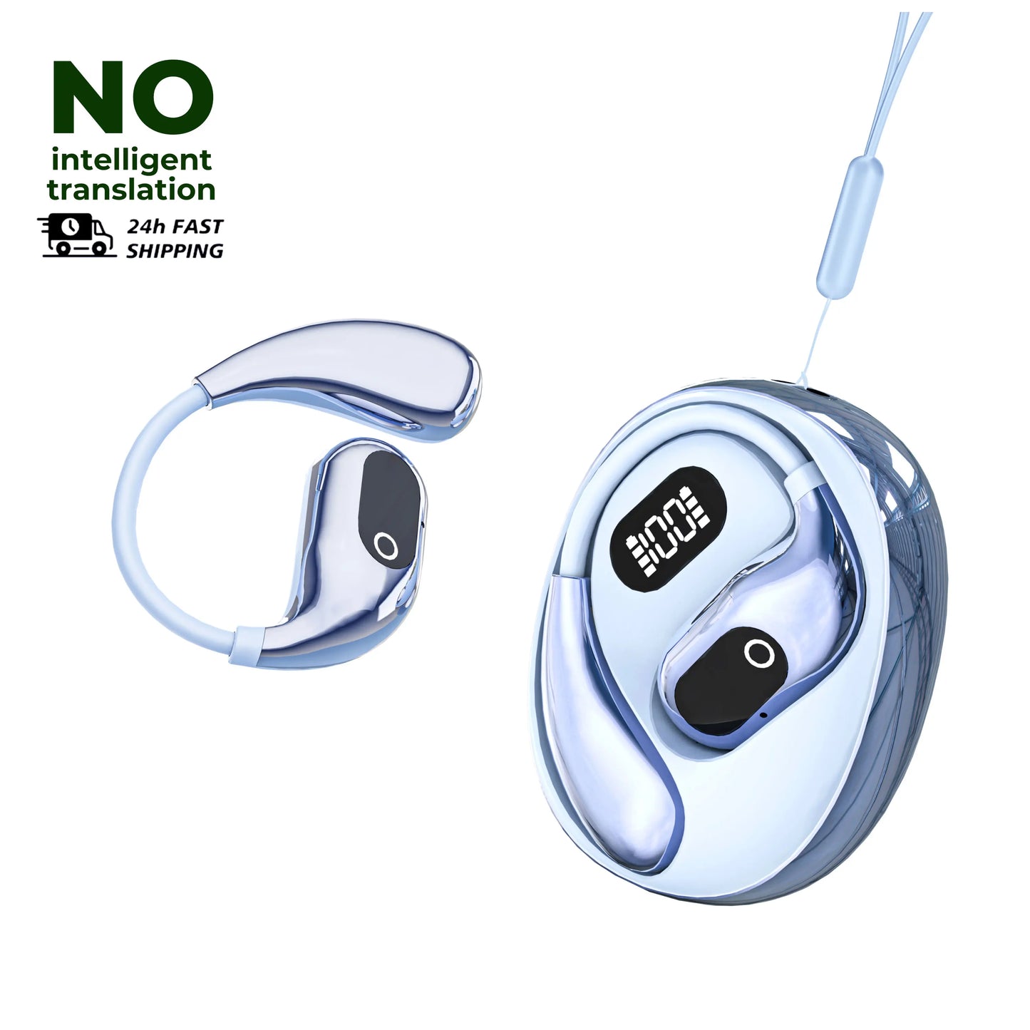 NEW Arrivals AI Translator Earphones 144 Languages Translation Headphones Wireless Bluetooth Headset for Business Office Travel Aboard Sport Earbuds