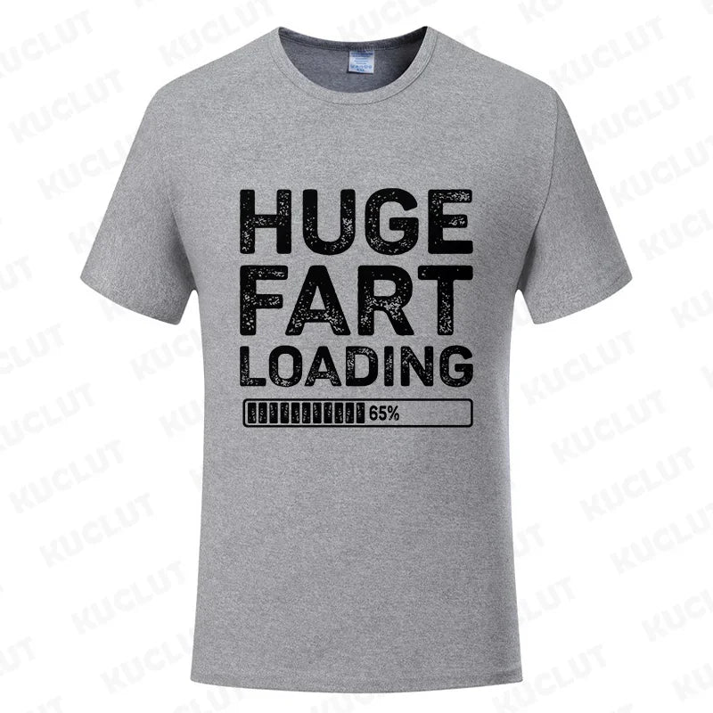 NEW Arrivals S-4XL Plus Size *I Love to Fart- Huge Fart Loading* Women Men's T-Shirt Tee Joke Gag Gifts Summer Streetwear Clothes Short Sleeve Tees Funny Graphic Tops