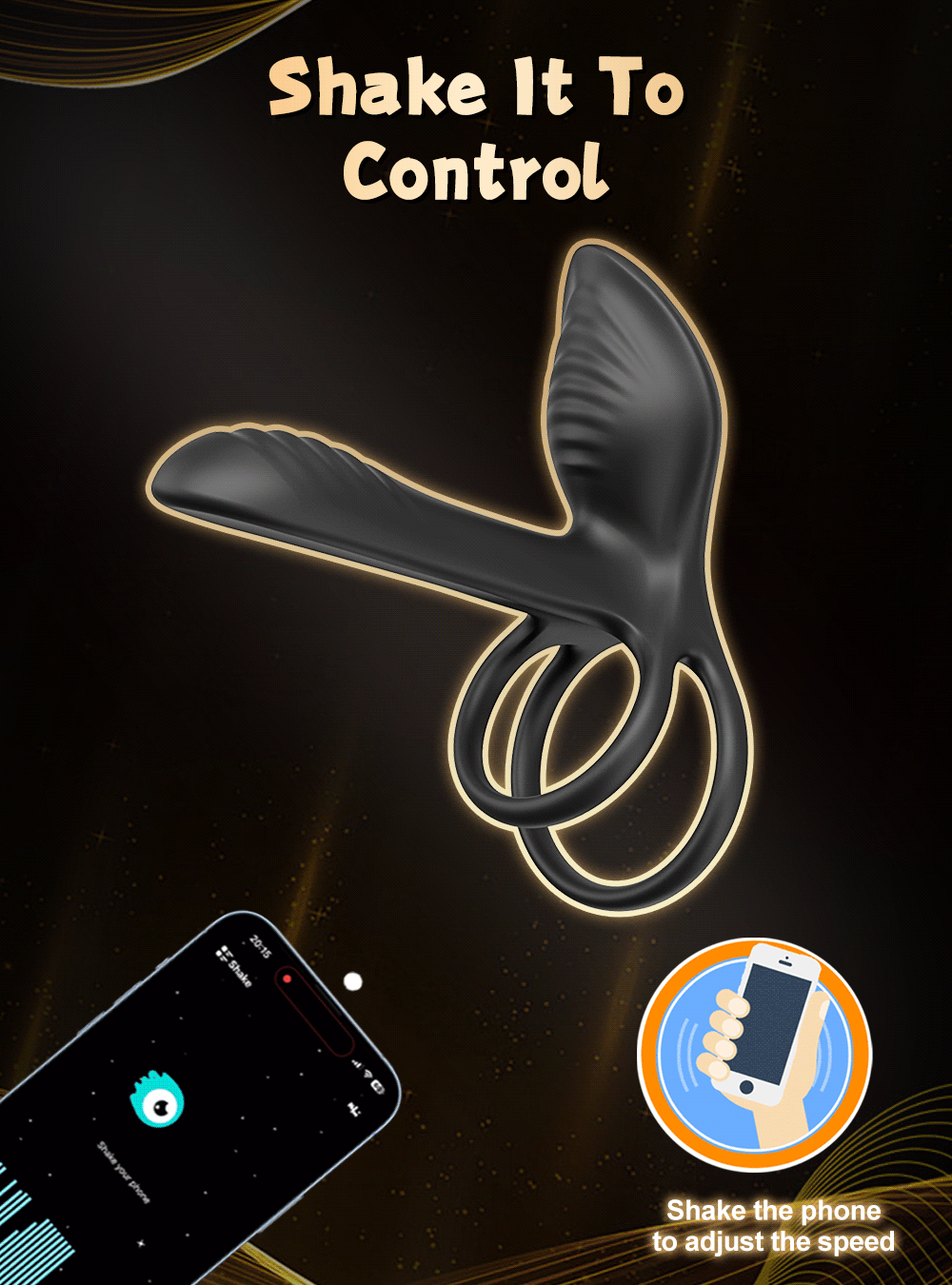 NEW Wireless Bluetooth Vibrating Penis Ring Men Delay Ejaculation Cock Ring Vibrator Clitoris G Spot Stimulation Sex Toys for Couple Adults 18+