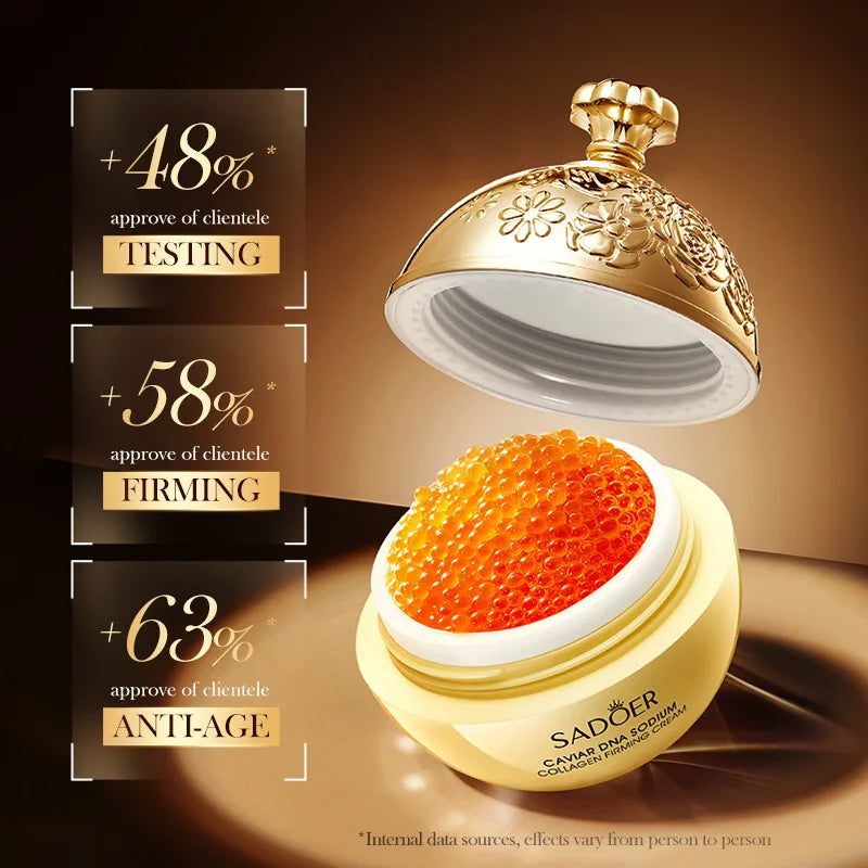 Instant Remove Wrinkle Korean Caviar/Pearl/DNA Sodium/Capsule Cream Retinol Face Anti-Aging Firming Lifting Fade Fine Lines Improve Skin Moisturize Brighten Women Skin Care Supplies Korean Cosmetic Products