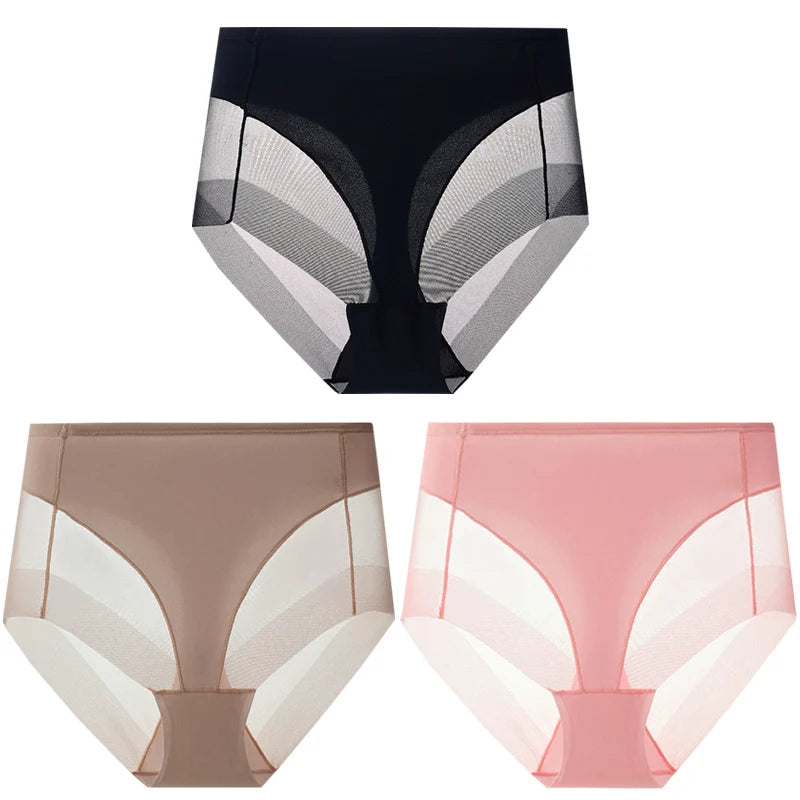 NEW Arrivals 3PCS Set M-2XL Women Seamless High Waist Shaping Briefs Breathable Body Shaper Slimming Underwear Butt Lifter Control Panties Shapewear