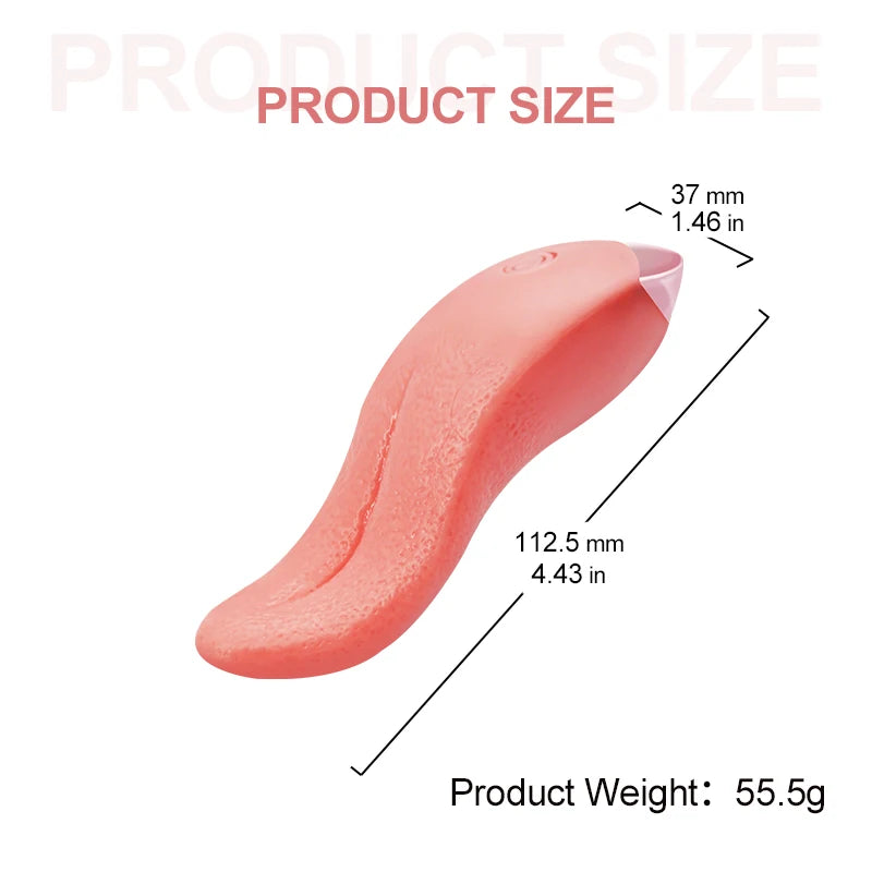 10 Mode Heating Tongue Licking Vibrator Mini Sex Toys for Women Stimulator G-spot Nipple Female Masturbator Couples Product