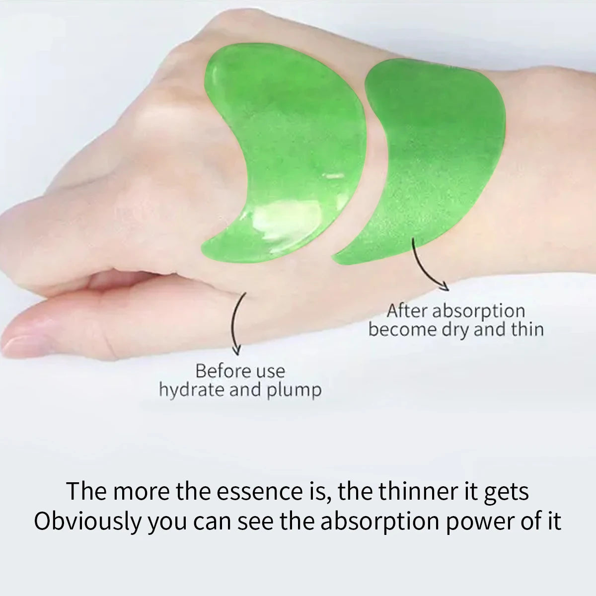 NEW Arrivals 60pcs Set Korean Seaweed Hyaluronic Acid Eyes Mask to Remove Dark Circles Eye Bags Collagen Eye Patch Facial Cleaning Kit Ladies Girls Home Beauty Salon SPA Accessories Skin Care Supplies