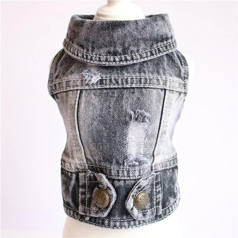 Thin Pet Dog Cool Dog Jeans clothing for Small Medium Dogs Fashion Puppy Clothes Dog Accessories