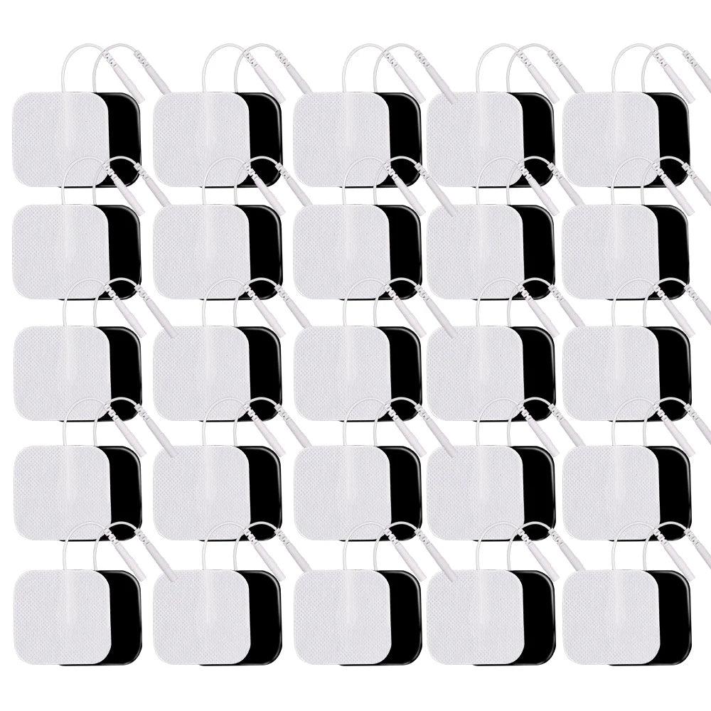 NEW Arrivals 10/20/50/100PCS 4×4cm/5×5cm TENS Electrode Pads Massager Electrodes Patch For Acupuncture Pulse EMS Muscle Stimulator Sticker Health Care Supplies