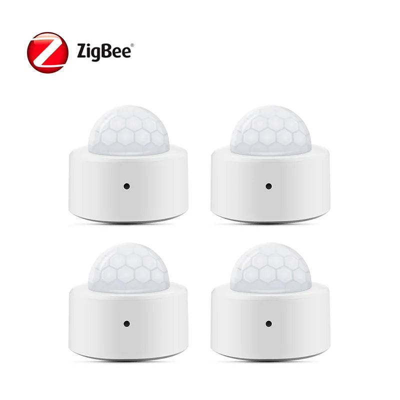 NEW Arrivals 8PCS Set TUYA Zigbee App Human Motion Sensor Alarm Smart Home PIR Motion Sensor Detector Security Smart Life Works With Alexa Google Home Office Business Security Supplies