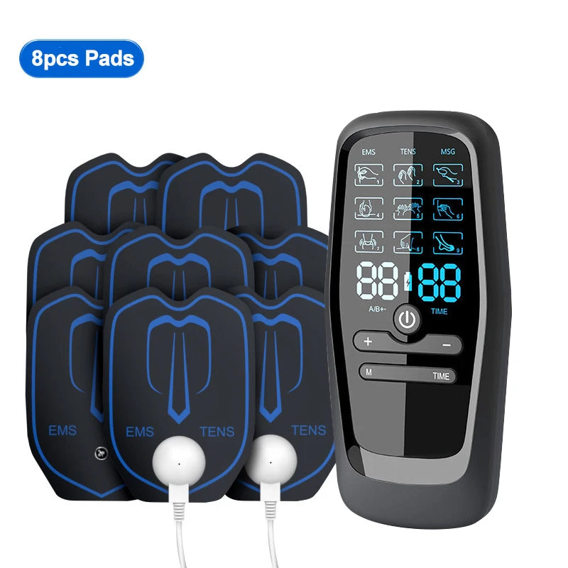 EMS Muscle Electrostimulator Tens Unit Low Frequency Pulse Body Relaxing Massage Digital Meridian Physiotherapy Pain Relief