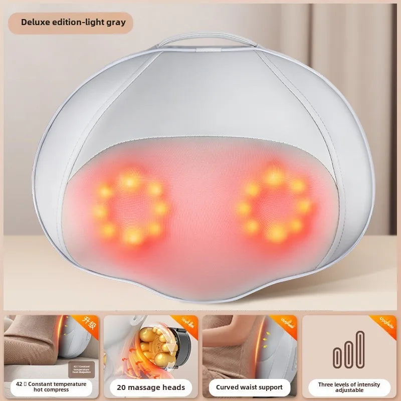 NEW Arrivals UK Plug Exclusive Sales Electric Shiatsu Head Neck Cervical Body Massager Car Back Pillow with Heating High Quality Massage Device Health Care Supplies