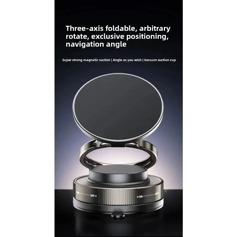 NEW Arrivals T30 Vacuum Magnetic Phone Holder Stand, for Mag Safe Suction Cup Phone Mount Adjustable Swivel Lock, for Your Car/Gym/Mirror