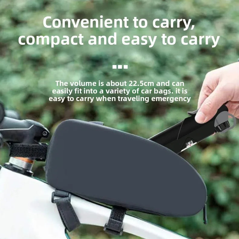 NEW Arrivals Bicycle Mini Pump Battery Car Mountain Bike Road Bike Portable Beauty Mouth French Mouth Air Pump Outdoor Riding Equipment Bicycle Parts Accessories