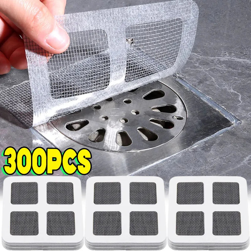 NEW Arrivals Disposable Hair Drain Catcher Mesh Anti-Blocking Filter Floor Drains Sticker Shower Cover Kitchen Bathroom Sink Strainer Stopper