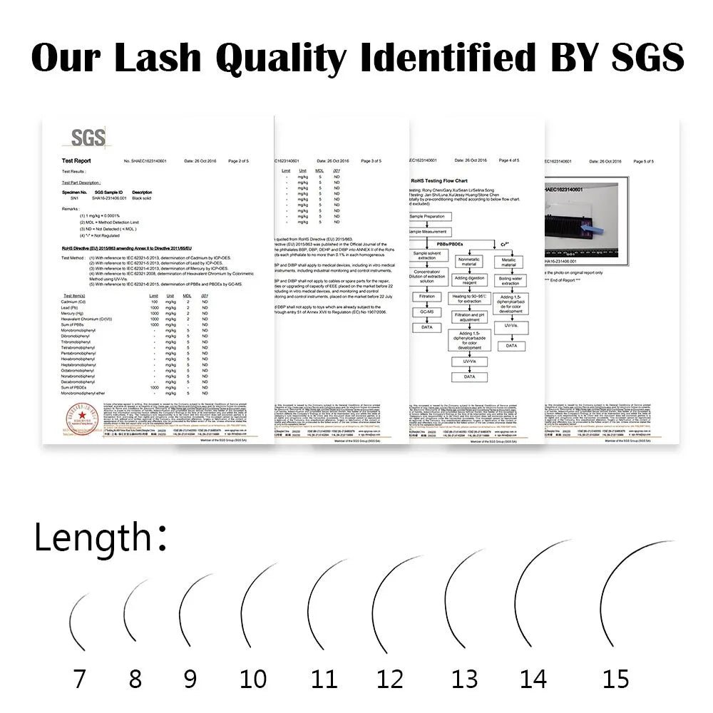 NAGARAKU Individual Lashes Premium Classic Eyelash Extension Black Matte Natural Soft