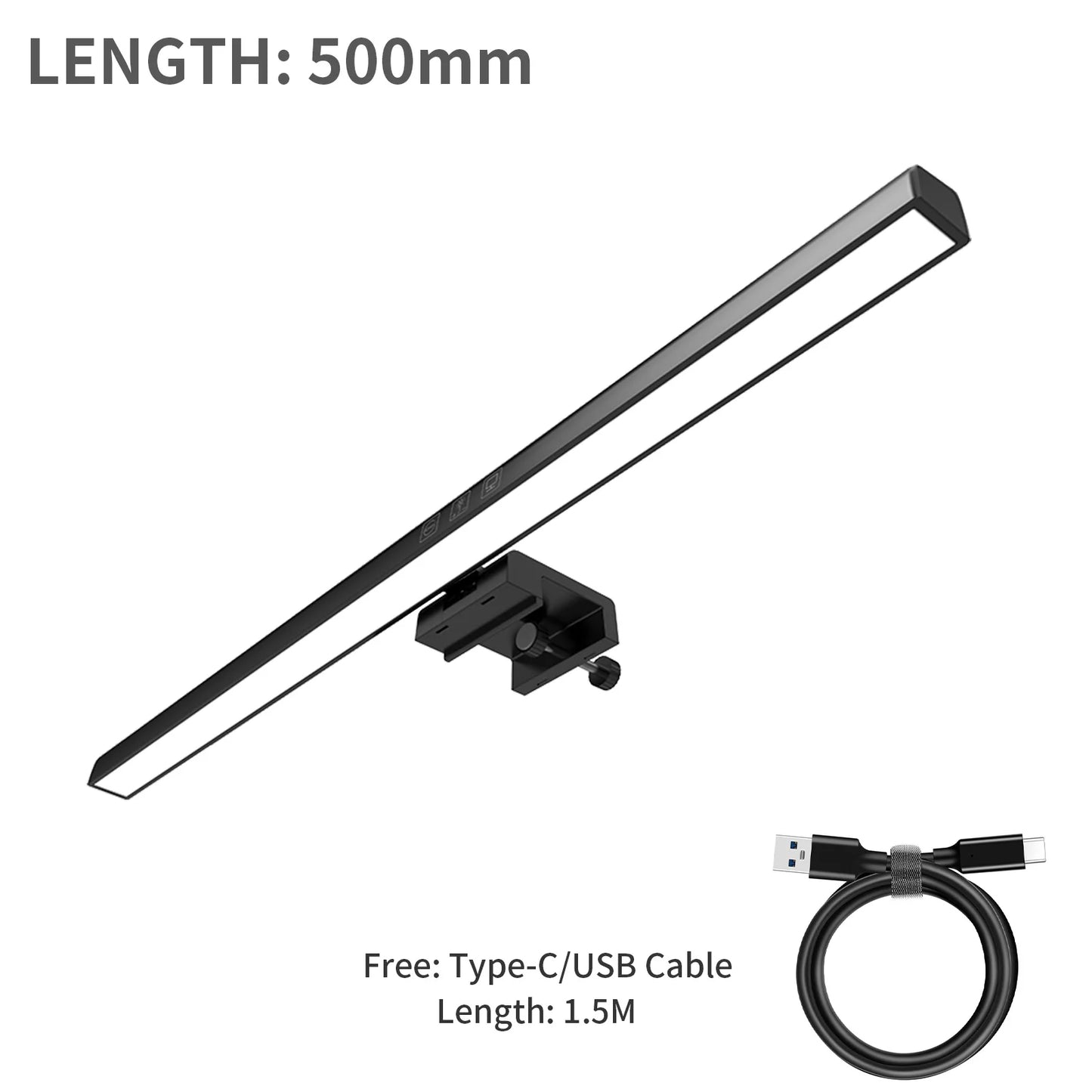 NEW Arrivals 18CM/25CM/33CM/50CM Computer Monitor Light Bar Screen Hanging Light Eyes Protection USB Type-C LED Computer Light Reading Light for Study Office Gaming