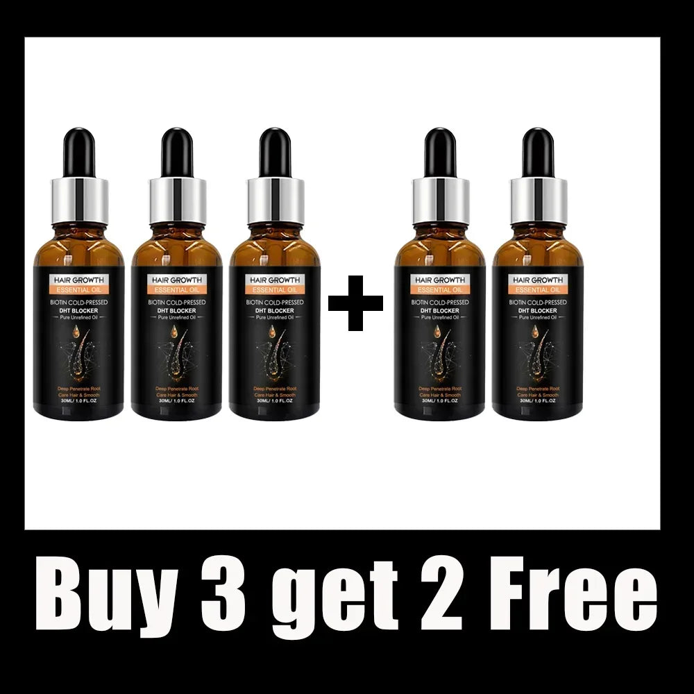 Buy 10 Get 12 Free Hair Growth Korean Oil, Biotin DHT Blocker Postpartum Loss Seborrheic, Dermatitis Anti-Loss Therapy Treatment Shampoo Boost Regrowth Increase Production of Shampoo
