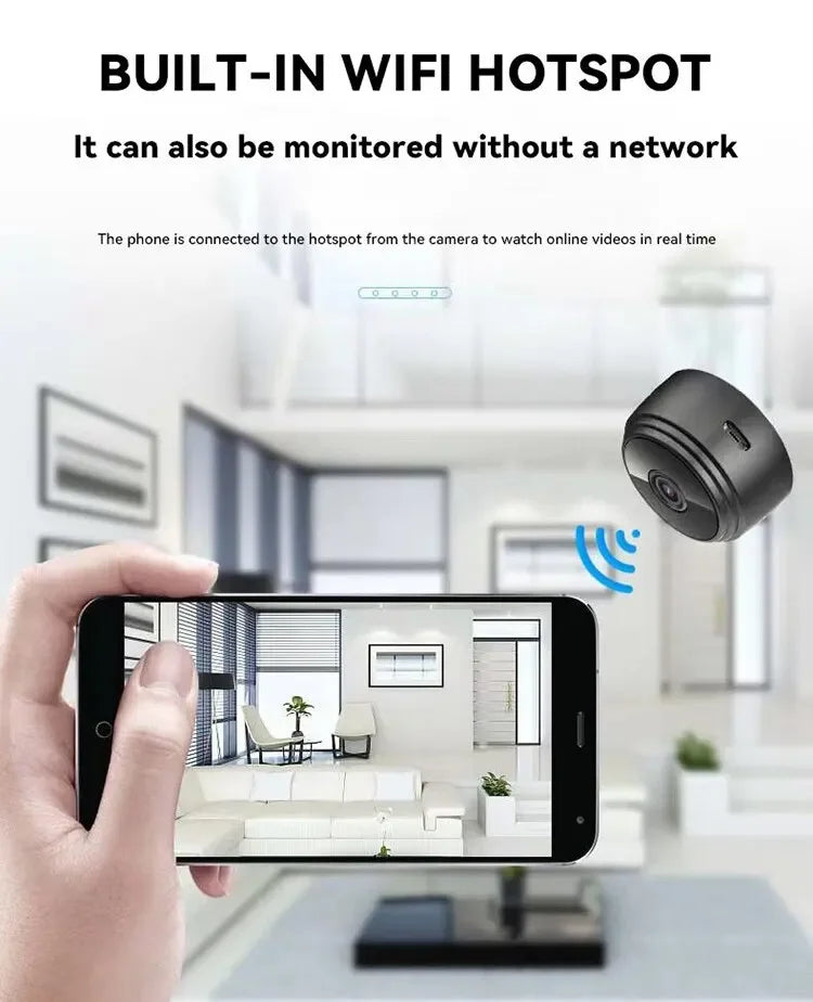 NEW Arrivals 4PCS Set A9 Mini Camera Wi-Fi Wireless Security Protection Remote Monitor Camcorders Video Surveillance Smart Home Mini Cam HD Camera Home Security Supplies