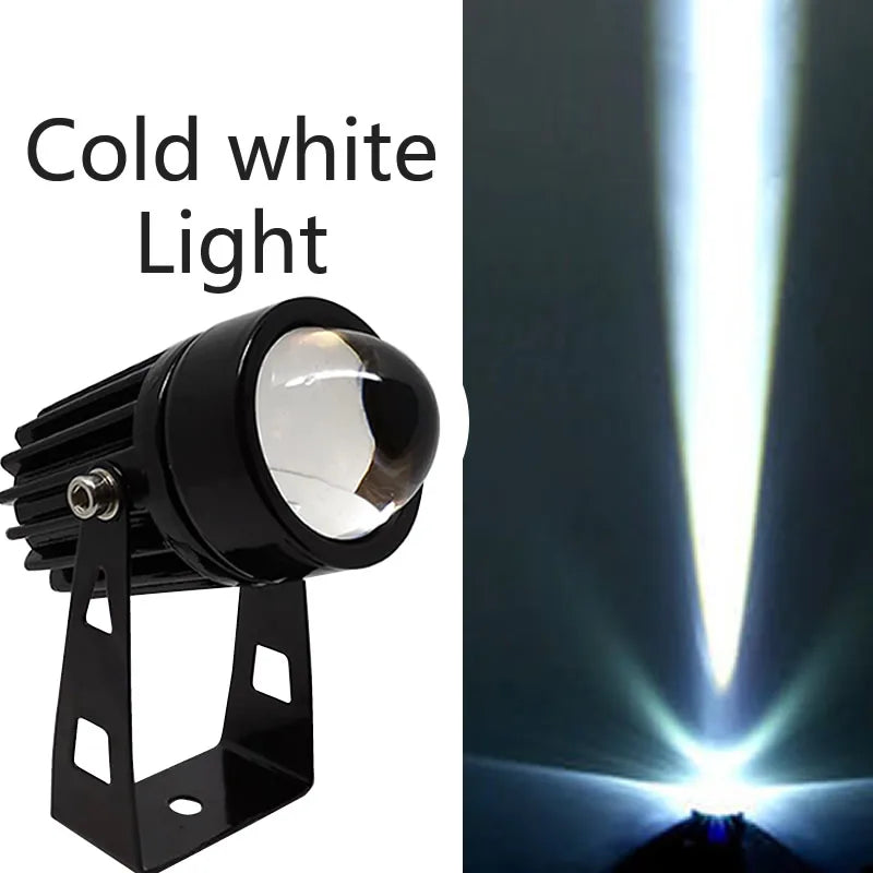 NEW Outdoor LED Wall Spotlight 12W Home Landscape Lighting 110V 220V Red Green Blue RGB Remote Lights Waterproof One Beam Home Outdoor Decoration Supplies