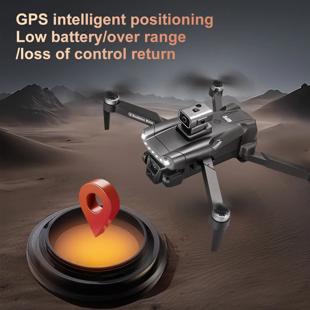 NEW Xiaomi V198MAX GPS Drone 8K Professional Camera Laser Video Recording Aerial FPV Brush Laser Obstacle with Large Screen Remote Control Folding Drone + 3 Batteries Set