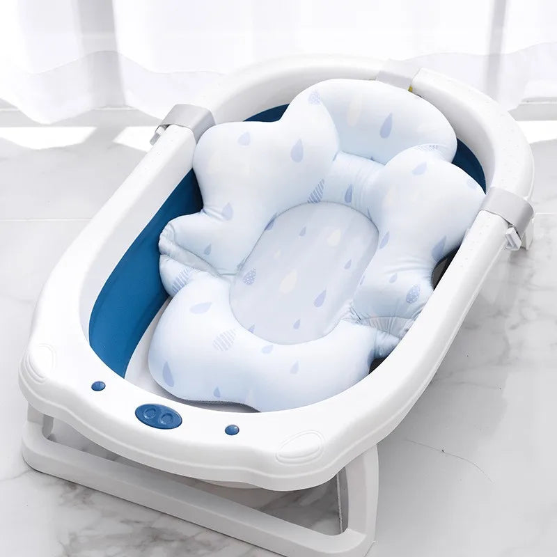 NEW Arrivals Baby Bath Support Pad Foldable Floating Seat Adjustable Newborn Bathing Cushion Infant Safety Net Hammock Babies Personal Care Supplies