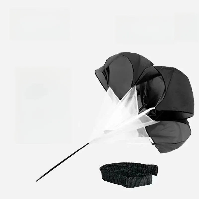 NEW Arrivals 56inch Running Drag Parachute for Outdoor Running Soccer/Track Training - Adjustable Belt 10-30 Lbs Resistance Chute with Portable Bag Women Men Sports Supplies