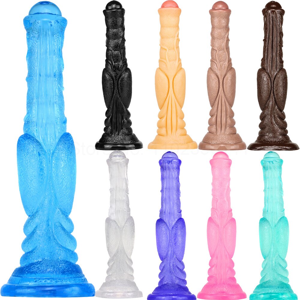 30cm Huge Horse Dildo Realistic Animal Penis Artificial Female Masturbators Rubber Monster Cock Anal Plug Hand-Frees Sex Tools