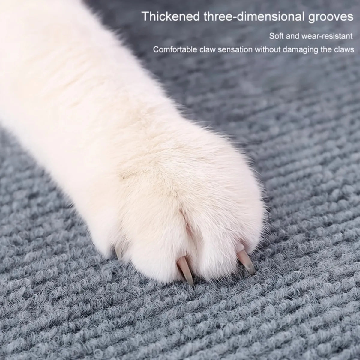 1 Piece of Self-Adhesive Cat Scratching Pad, Wear-Resistant Corner Pad, Multifunctional Self-Adhesive Carpet, Cat Climbing Frame, Cat Scratching Board, Stair Pad, Durable Furniture Protective Cover, Cuttable Sofa, Chair and C