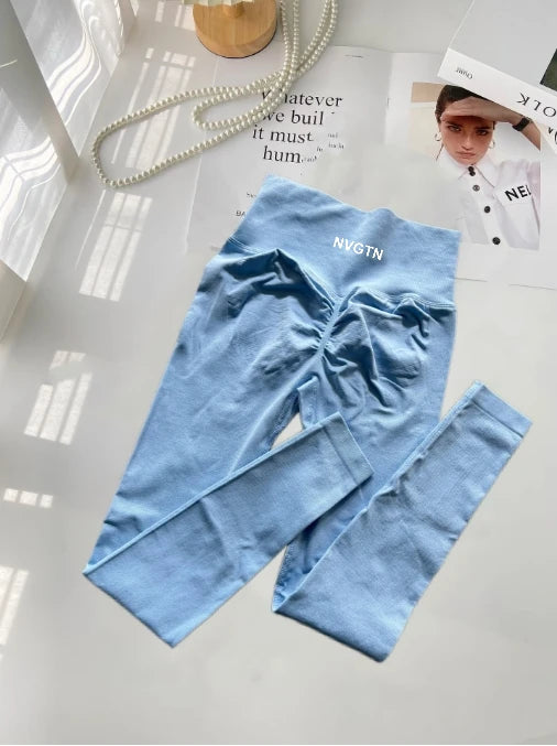 NEW Arrivals S-XL 10 Colors Summer High Quality Breathable High Elastic NVGTN Fitness Sports Fitness Yoga Pilates Cycling Pants Women Sports Clothing Supplies