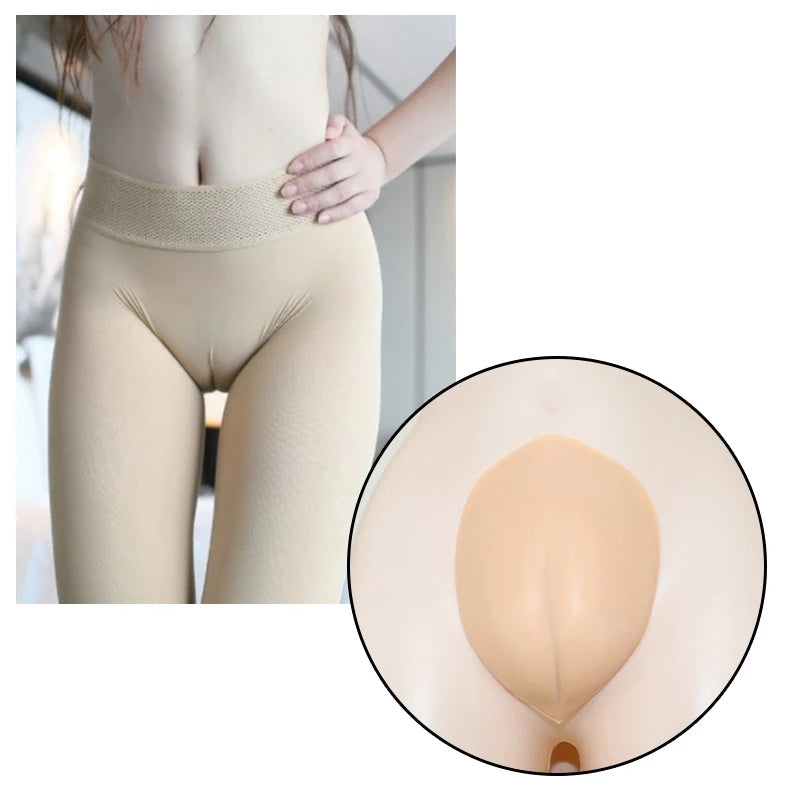 Shemale For Transgender Crossdresser Drag Queen Silicone Camel Toe Panty Fake Vagina Underwear Insert
