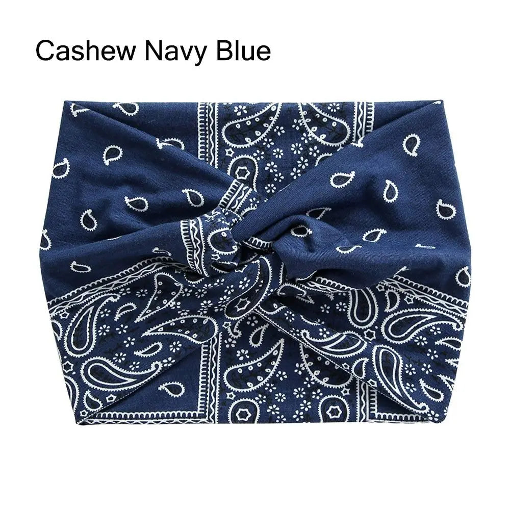 NEW Arrivals 29 Colors/Patterns Sports Bohemian Wide Cotton Stretch Headbands Women Headwrap Yoga Hair Bands Headwear Bandana Twisted Wide Headbands Hair Accessories