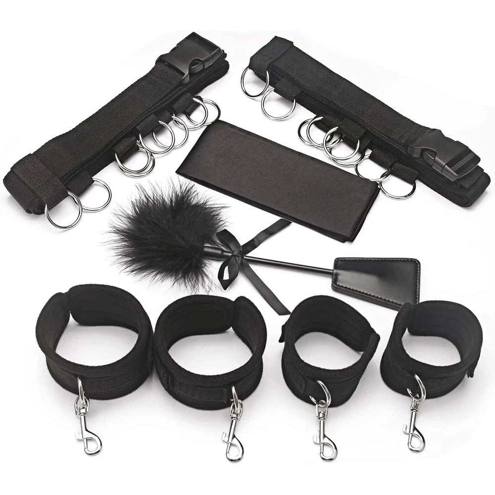 Adult Handcuffs and Shackles Fun Games Bondage Suits Bondage Belts Leg-opening Sex Toys Couple Sex Games Sex Accessories Sex Toy