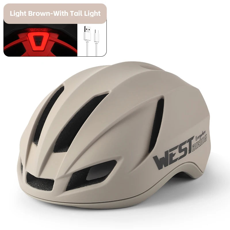 NEW Arrivals 14 Colors Bicycle Helmet Lightweight LED Lights Pneumatic Bike Helmet Men Women MTB Mountain Road Ciclismo Cycling Helmets Safety Cap Sports Cycling Accessories