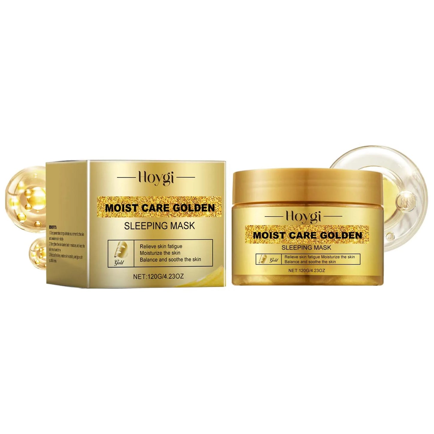 NEW Arrivals 3PCS Set Korean 24K Gold Sleeping Masks Moisturizing Shrinkage Pore Lift Firm Fade Fine Lines Niacinamide Brightening Facial Skin Facial Masks