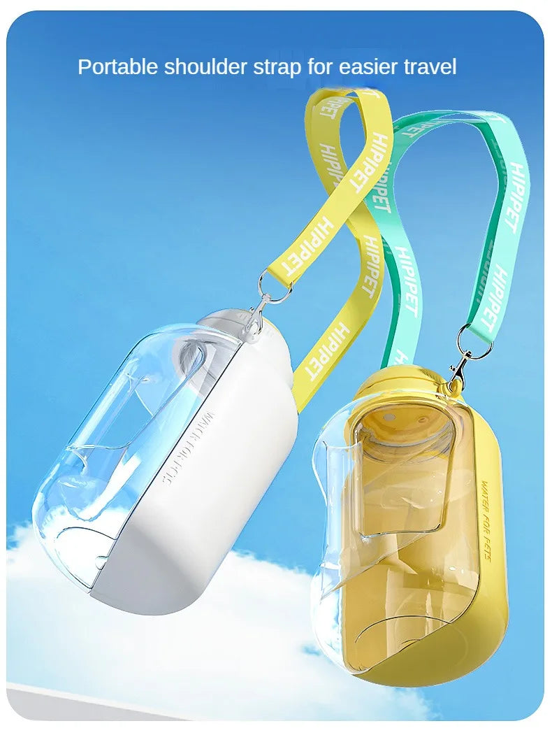 New Dog Ton Ton 1500ML Large Capacity Pet Outdoor Travel Hiking Running Drinking Pot Cat Water Dispenser Portable Cup Water and Food Integrated Bowl Pets Supplies