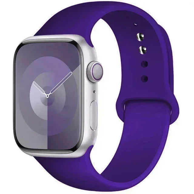 Original Silicone Strap For Apple Watch Band 44mm 38-40 42-46 41-45 46MM 49 mm Bracelet Watch Serie Accessories 10 9 7 4 5 6 8 SE Ultra 2 3 Electronics Supplies