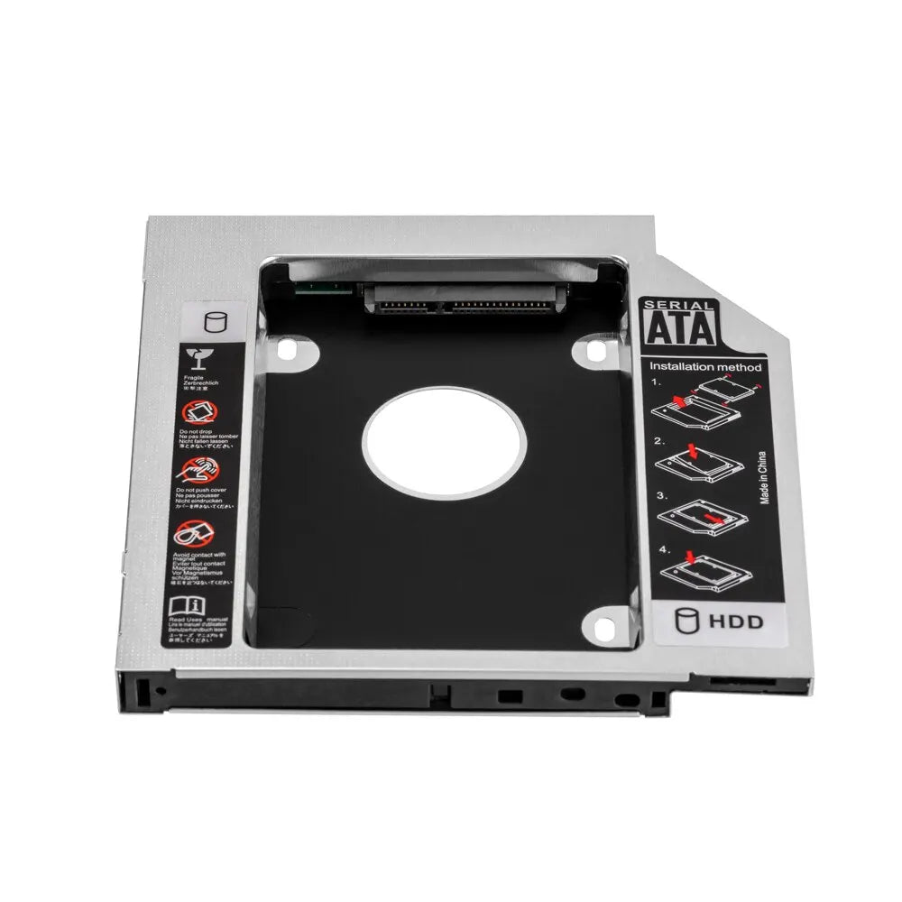 UnionSine 9.0 9.5 12.7mm HDD Caddy SATA 3.0 for 2.5'' SSD Case Hard Disk Drive Adapter for Laptop CD DVD-ROM Optibay