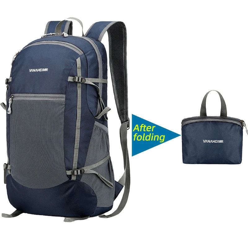 NEW 18L Portable Foldable Backpack Folding Mountaineering Bag Ultralight Women Men Outdoor Climbing Cycling Travel Knapsack Hiking Daypack Sports Accessories