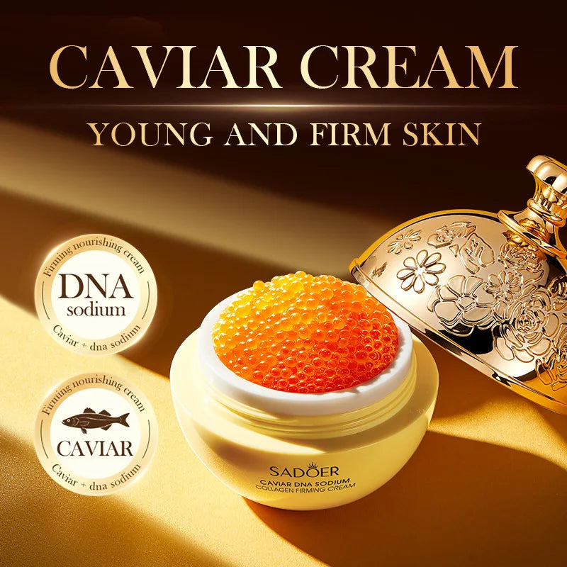 Instant Remove Wrinkle Korean Caviar/Pearl/DNA Sodium/Capsule Cream Retinol Face Anti-Aging Firming Lifting Fade Fine Lines Improve Skin Moisturize Brighten Women Skin Care Supplies Korean Cosmetic Products