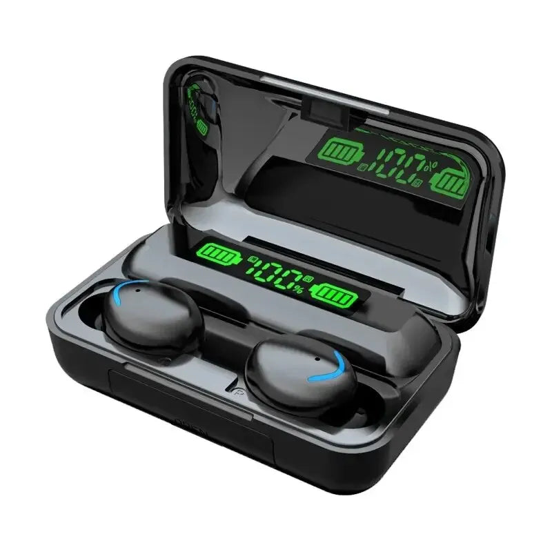 NEW Arrivals F9 Wireless Bluetooth Headphones TWS Waterproof Earbuds Earphones Digital Display Headset Large Capacity Charging Case