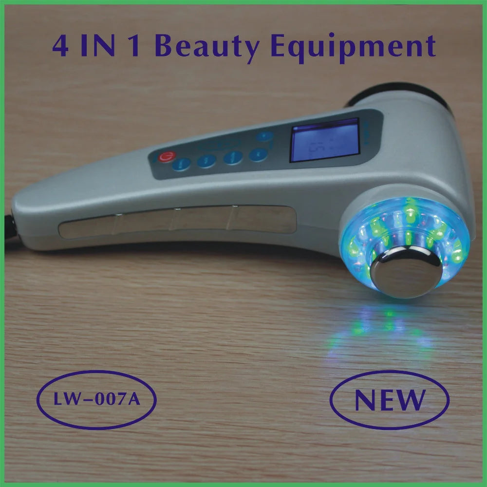 NEW Arrivals Portable Ultrasonic 7 LED Photon Rejuvenation Lights Sonic Face Lifting Tightening Care Skin Cleaner Wrinkle Remover Anti-Aging Machine Ladies Home Beauty Salon SPA Devices Skin Care Products