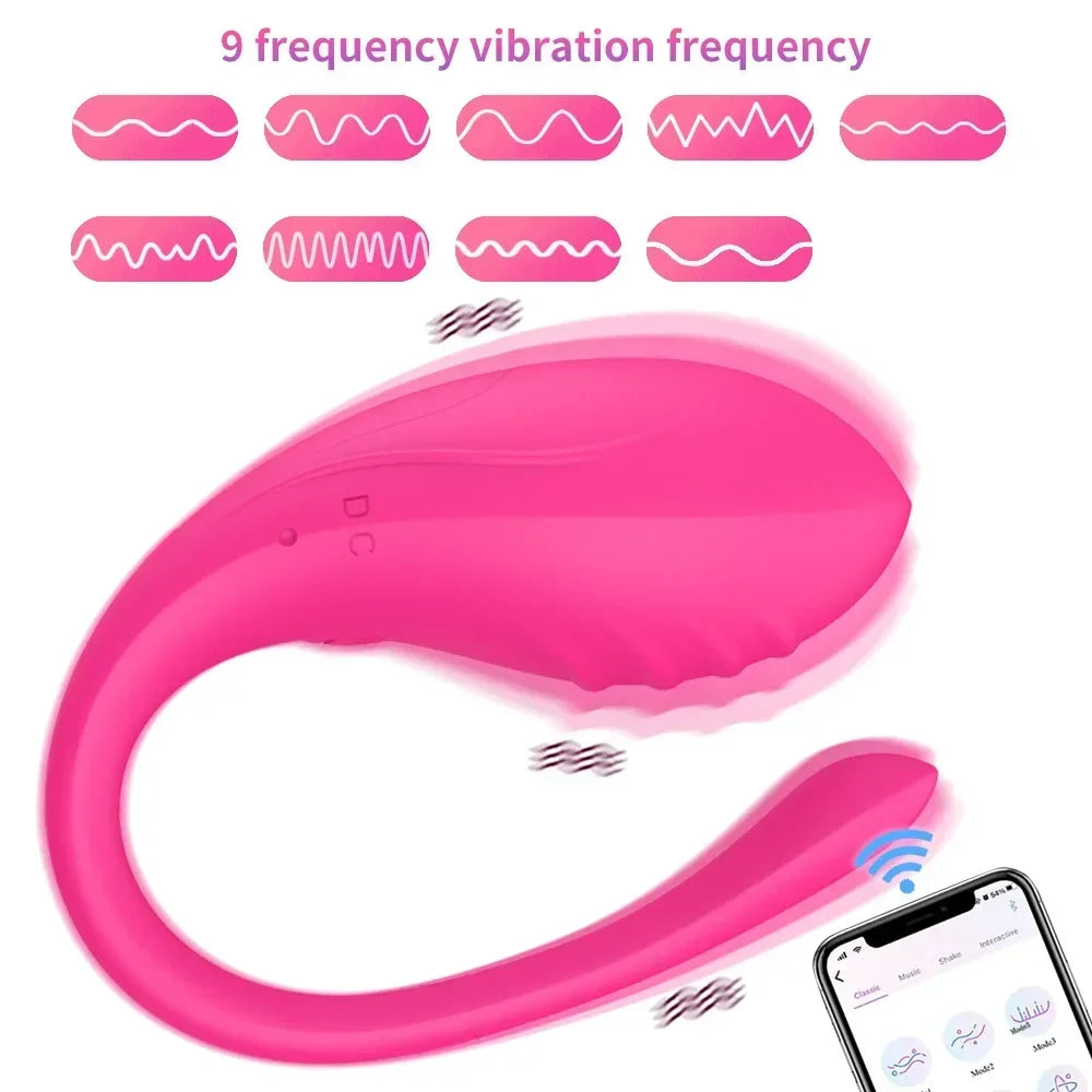 NEW Arrivals APP/ Remote Controlled Vaginal Wearable Vibrators G Spot 9 Speed Anal Vibrating Egg Massager Wearable Stimulator Adult Sex Toys for Couples Women