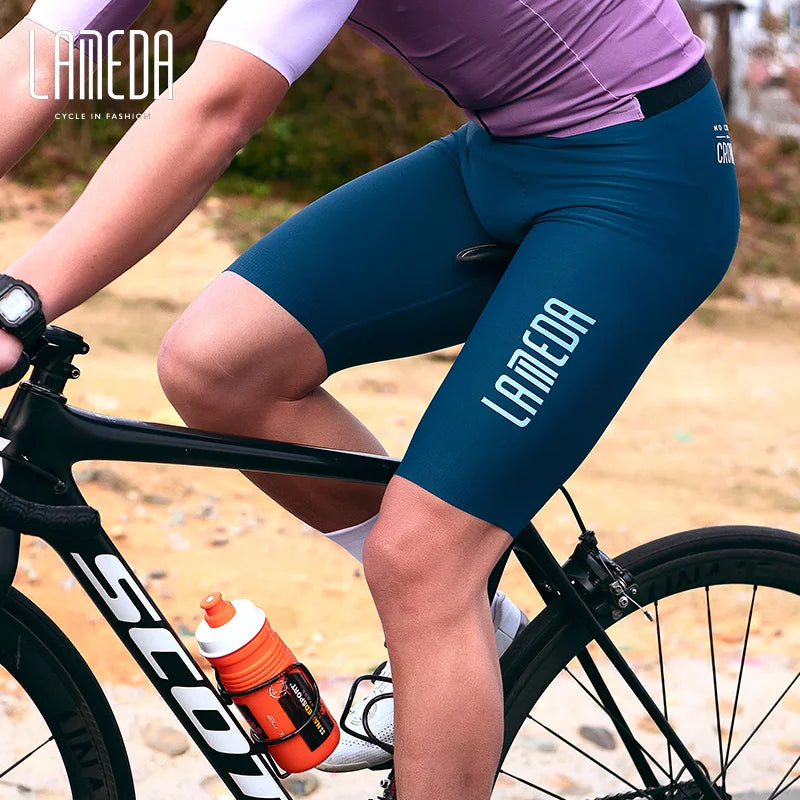 Original LAMEDA S-2XL UK Size Summer Bicycle Shorts Five-Point Cycling Pants Shock-Absorbing Men's Cycling Clothing Mountain Road Bike Leggings for Men