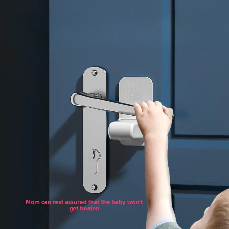 NEW Hot-Selling Household Children's General ABS Protective Device Anti-Opening Handle Locker 90 Degrees 180 Degrees Adjustable Lock Children Babies Safety Accessories Home Security Supplies
