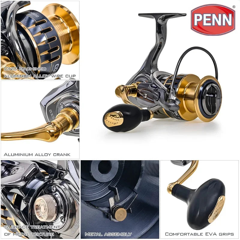 Professional Fishing Spinning Reel 13+1BB Bearings Zero Backlash 7000 Series Aluminum Alloy Precision Carved Spool Full Metal Folding Handle